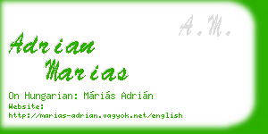 adrian marias business card